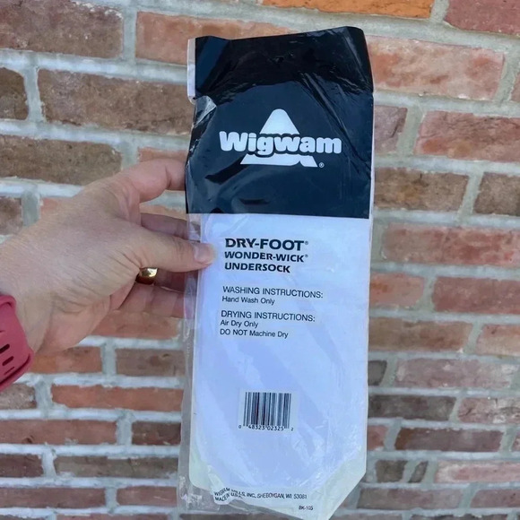 VTG Wigwam Undersock  100% Polypropylene Fits Sz 11-13 Shoe 9-12 NEW - Picture 3 of 4